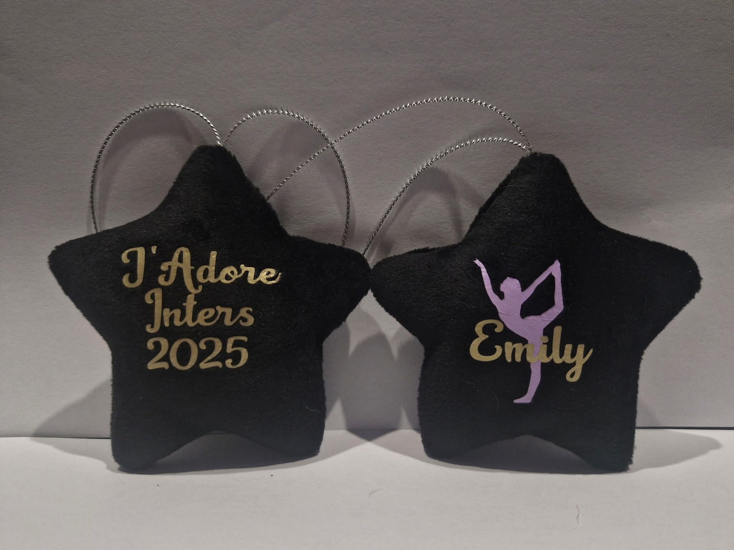 Personalised Velvet Plush hanging Stars