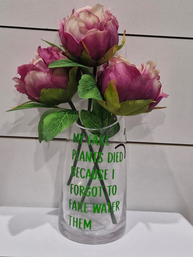 Vase - My fake plants died because I forgot to water them